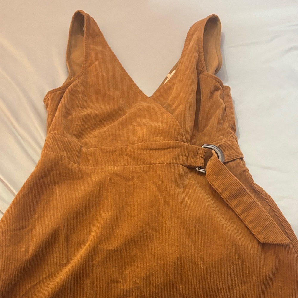 Copper Key Tan Corduroy Mini Dress